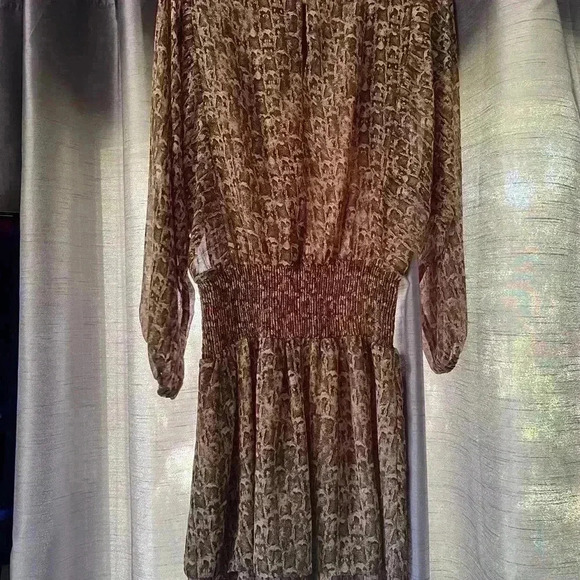 Women’s Veronica M Size S Snake Skin Mini Dress - Picture 2 of 4